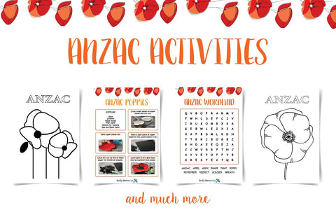 ANZAC Day Activities Printables Brolly Sheets AU