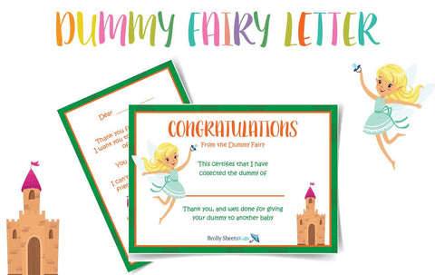 Dummy Fairy Letter & Certificate Printables Brolly Sheets AU Dummy Fairy Green