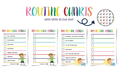 Routine Checklists Printables Brolly Sheets AU Routine Checklist Boy
