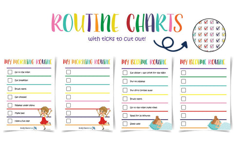 Routine Checklists Printables Brolly Sheets AU Routine Checklist Girl