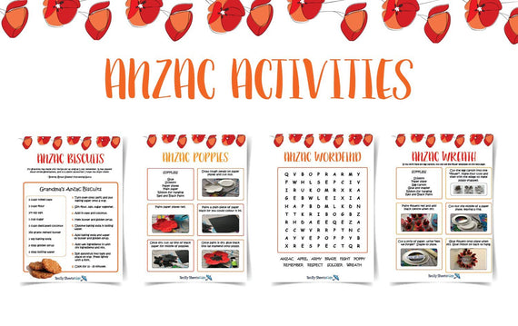 ANZAC Day Activities Printables Brolly Sheets AU 