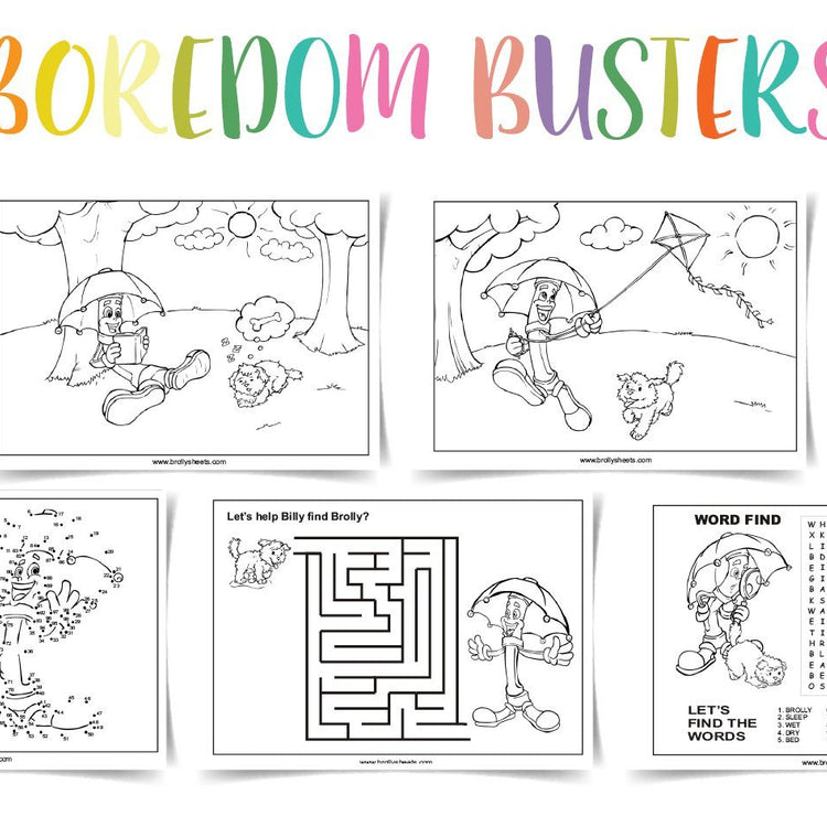 Boredom Busters Printables Brolly Sheets AU 