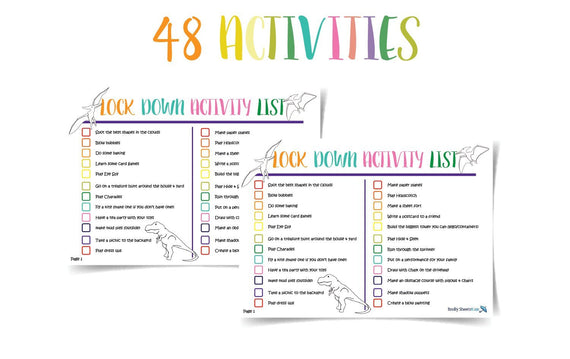 Lockdown Activities Printables Brolly Sheets AU Lock Down Activity Dinosaur 