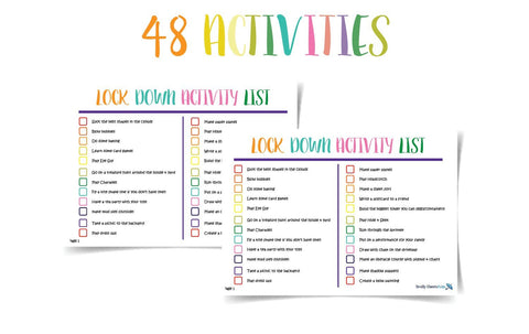 Lockdown Activities Printables Brolly Sheets AU Lock Down Activity Rainbow 