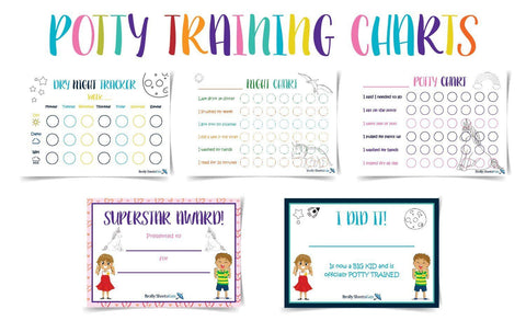 Potty Training Charts Printables Brolly Sheets AU 