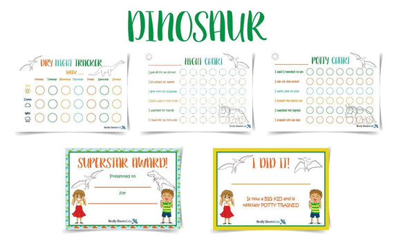 Potty Training Charts Printables Brolly Sheets AU Potty Training Chart Dinosaur 