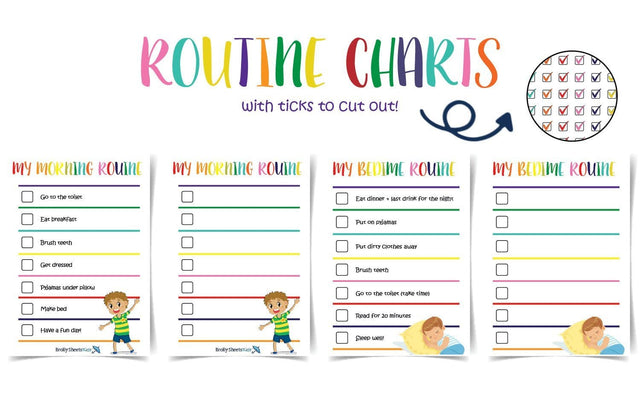 Routine Checklists Printables Brolly Sheets AU Routine Checklist Boy 