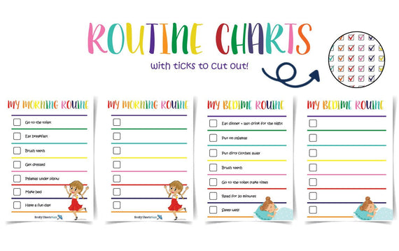 Routine Checklists Printables Brolly Sheets AU Routine Checklist Boy 